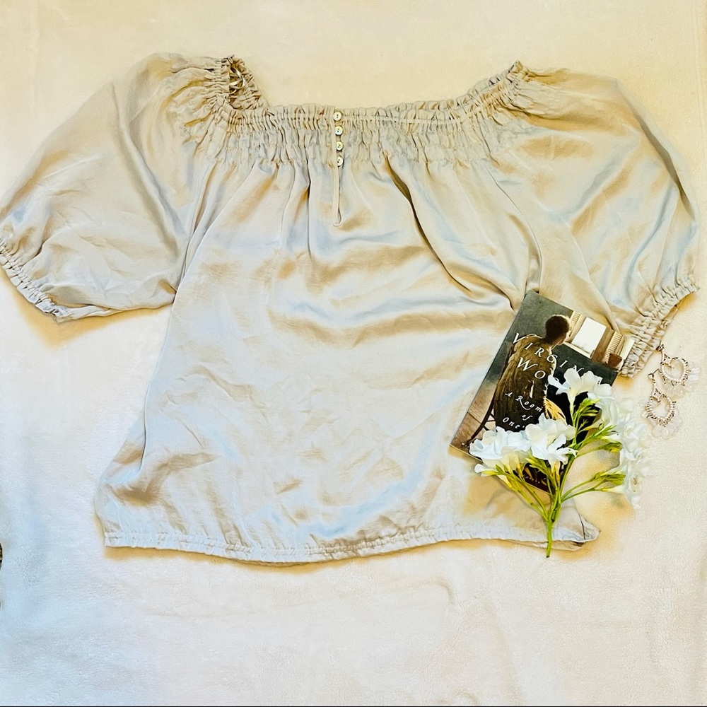 Gorgeous Golden Silk Top
